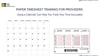 Lesson 1 Paper Timesheet Training [upl. by Odradlig943]