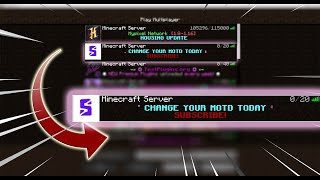 Minecraft  How to add Server Icon amp MOTD [upl. by Henarat]