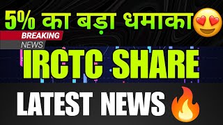 IRCTC Share Latest News Today  IRCTC Share Analysis  IRCTC Latest News Today  IRCTC Q2 Results [upl. by Aramat185]