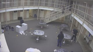 Video released showing large fight inside Portage County Juvenile Detention Center [upl. by Ulrick]