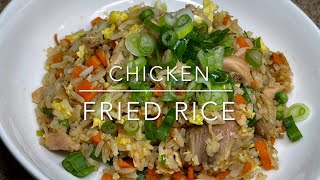 Chicken Fried Rice using leftover Rotisserie Chicken [upl. by Urbana]