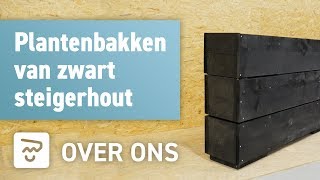 Plantenbakken van steigerhout  OPMAATZAGENnl [upl. by Enahs]