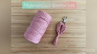 DIY brelok  Makramowy breloczek do kluczy [upl. by Nnayd]