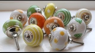 Come personalizzare i POMELLIMANIGLIE dei Mobili ❤ Handmade Knobs [upl. by Miksen]