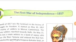 DAV Class 8 SSt The first war of Independence 1857 [upl. by Ceevah]