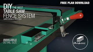 DIY Table Saw Fence System [upl. by Eynaffit]