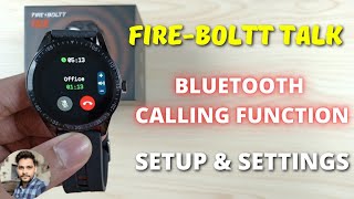 FireBoltt Talk Smartwatch Bluetooth Calling Setup amp Settings [upl. by Nesaj]