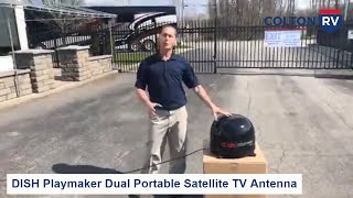 DISH Playmaker Dual Portable Satellite TV Antenna [upl. by Gregory808]