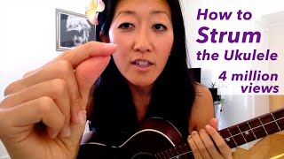 How To Strum the Ukulele  Beginner Uke Tutorial [upl. by Turmel]