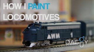 Model Railroad  Painting Trains [upl. by Arlynne]