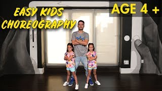 Easy Kids Choreography  Hip Hop Dance Tutorial AGES 4  MihranTV [upl. by Reffotsirhc]