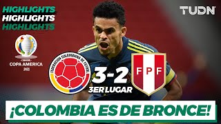 Highlights  Colombia 32 Perú  Copa América 2021  3er lugar  TUDN [upl. by Belva]