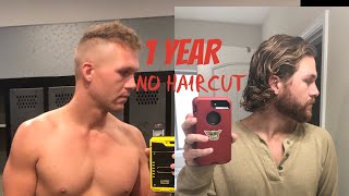 1 Year No Haircut  Hair Growth For Men [upl. by Yadroc137]