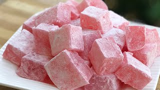 Authentic Turkish delight recipe  lokum recipe [upl. by Atiuqehs]