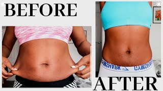 I DID CHLOE TINGS STANDING ABS WORKOUT FOR 2 WEEKS  RESULTS AFTER CHALLENGE [upl. by Ailahk]