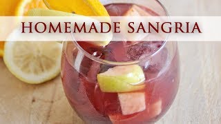 Homemade Spanish Sangria  Authentic Recipe [upl. by Yde314]