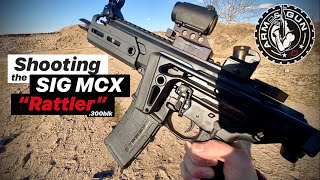 Shooting the SIG MCX Rattler 300blk SBR [upl. by Rebmat]