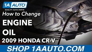 How to Change Oil 0711 Honda CRV [upl. by Yennep]