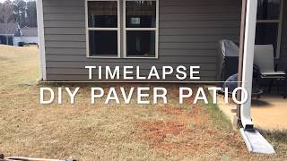 DIY Paver Patio Timelapse [upl. by Jacques]