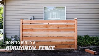 How to Build a DIY Horizontal Fence [upl. by Giles]