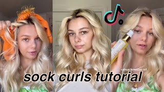 SOCK CURLS TUTORIAL [upl. by Enileqcaj]