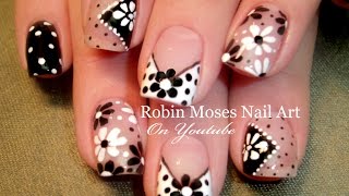 DIY Easy Dot Flower Nail Art for Beginners  Cute Daisy Nails Design Tutorial [upl. by Endor]