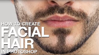 How to Create Facial Hair in Photoshop [upl. by Kliment]