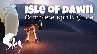 Sky Cotl  Isle of Dawn  All Spirits Complete Guide  Noob Mode [upl. by Dustin980]