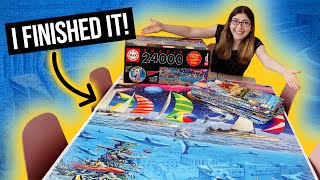 I FINISHED IT 24000 Piece Puzzle  Part 5 of 6 [upl. by Leicester]