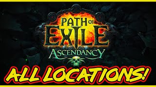 POE All Trials of Ascendancy Locations Normal Cruel Merciless amp Eternal labyrinth All Locations [upl. by Vine903]