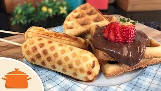 Como Fazer Massa para Crepe e Waffle [upl. by Esidnak81]