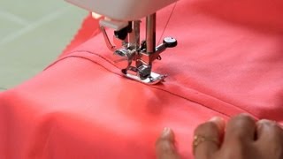 How to Sew a Flat Felled Seam  Sewing Machine [upl. by Dardani]