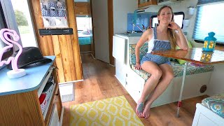 MOTORHOME TOUR  Living The Full Time RV Lifestyle In A Remodeled Class C [upl. by Kacy508]