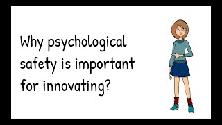 Why psychological safety is important for innovating [upl. by Atnauqal]