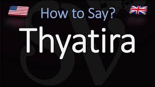 How to Pronounce Thyatira CORRECTLY [upl. by Anirpas]