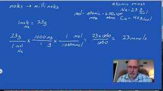 moles to millimoles [upl. by Nlyak413]