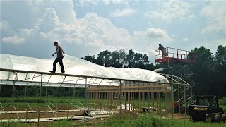 Hydroponic Greenhouse Build From Start to Finish [upl. by Anitak]