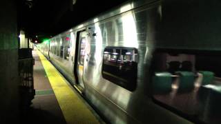 Metro North M7 Hudson Line Departs Grand Central Terminal  HORN ACTION [upl. by Oibaf]