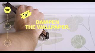 How to  Paint on wallpaper [upl. by Luckin98]