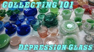 Collecting 101 Depression Glass The History Popularity Patterns and Value Episode 11 [upl. by Laehcim]