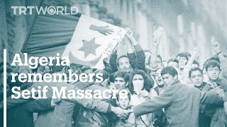 Algeria remembers Setif massacre in 1945 under French rule [upl. by Novahc]