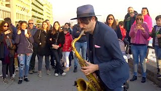 quotSeñoritaquot  STREET SAX PERFORMANCE [upl. by Cassilda]