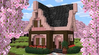 EASY Minecraft Cherry Blossom House  Tutorial [upl. by Emixam]