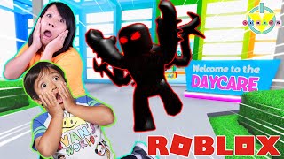 Ryan is a Baby in Roblox Let’s Play Roblox Day Care 2 with Ryan’s Mommy [upl. by Moriyama552]