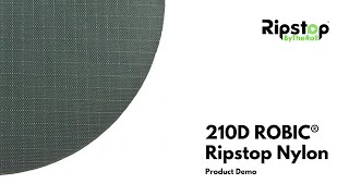 210D ROBIC® Ripstop Nylon  Fabric Demo Video [upl. by Nelyaw]