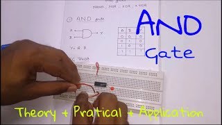 Logic Gates  AND Gate  Theory  Practical  Application  In Hindi [upl. by Ahsatsan]