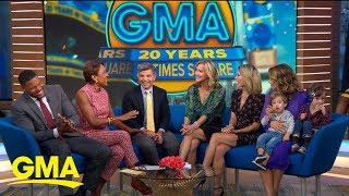 Celebrating 20 years of GMA in Times Square l GMA [upl. by Ecnarretal]