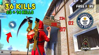 World Record 36 Kills in Duo vs Squad Must Watch Gameplay  Garena Free Fire [upl. by Atrice]