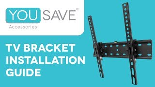 TV Wall Bracket Installation Guide  The Yousave Accessories Easy To Follow Wall Mount Tutorial [upl. by Aneeb]