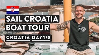 IS THIS REAL OUR CRUISE BOAT TOUR  Sail Croatia Cruise Explorer  Day 1 of 8 [upl. by Enihpets]